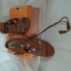 A.N.A, Lena cognac sandals  Size 8
